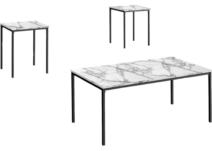 Singletary White Occasional Table Set-White