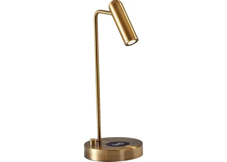Knokel Brass Table Lamp-Brass