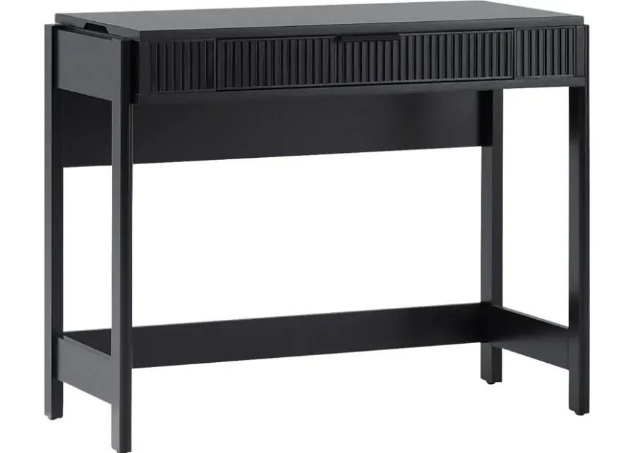 Bedfordshire Black Lift-top Desk-Black