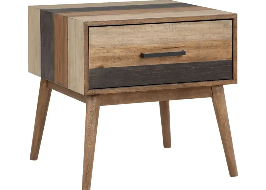 Brigtine Brown End Table-Brown