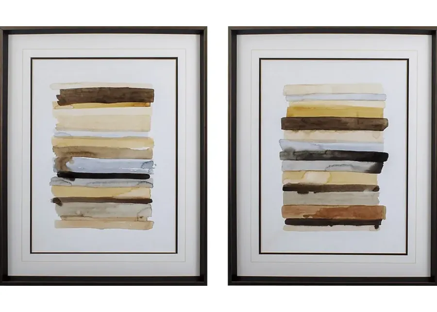 Jaboneria Beige Artwork, Set of 2-Beige