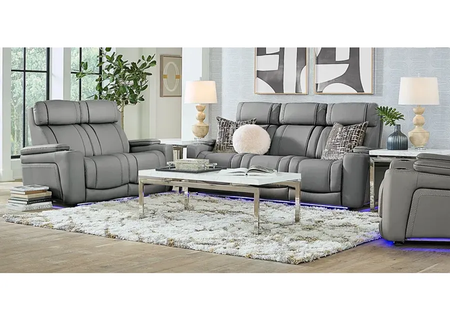 Haven Point Charcoal 7 Pc Living Room with Dual Power Reclining Sofa-86