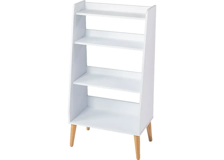 Hovenweep White Bookcase-White