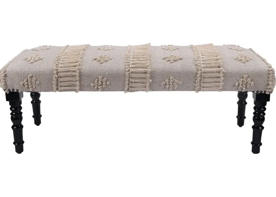 Sebaso Gray/Cream Bench-Gray, Cream
