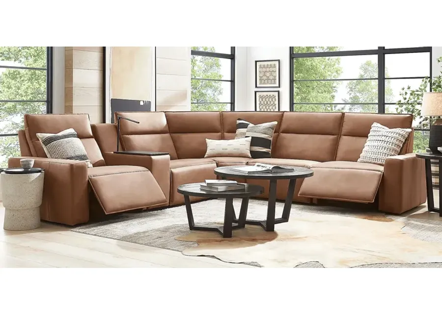 Saddle 6 Pc Dual Power Reclining ModularTwo-135.25