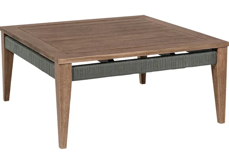 Outdoor Plymilem Brown Cocktail Table-Brown