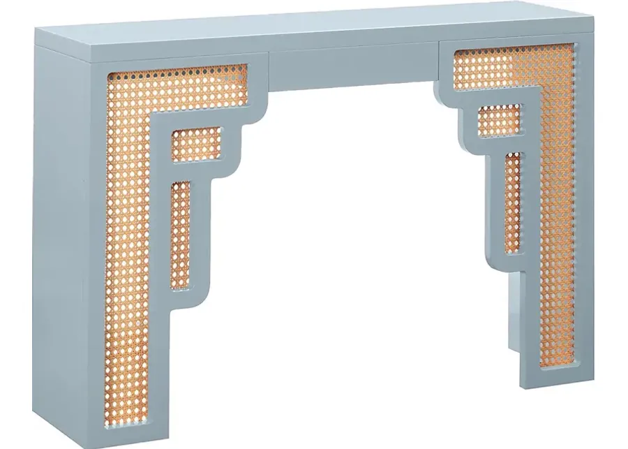 Sandidge Blue Sofa Table-Blue