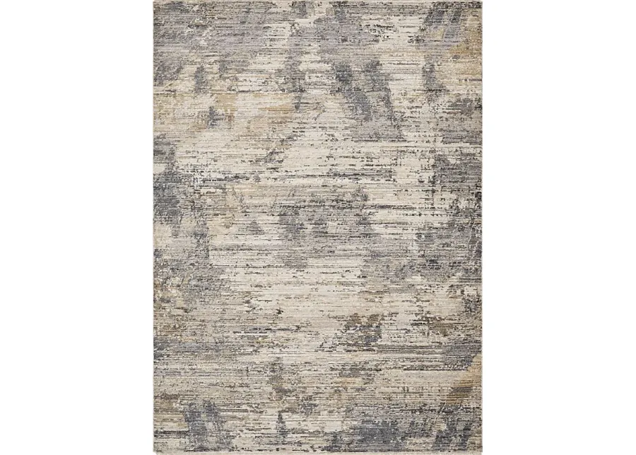 Montnin Beige 7'10 x 9'8 Rug-Beige, Gray, Charcoal, Ivory, Medium Gray