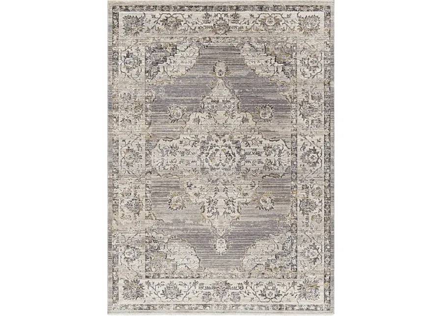 Brewer Beige 5' x 7'9 Rug-Beige, Charcoal, Gray, Medium Gray, Tan