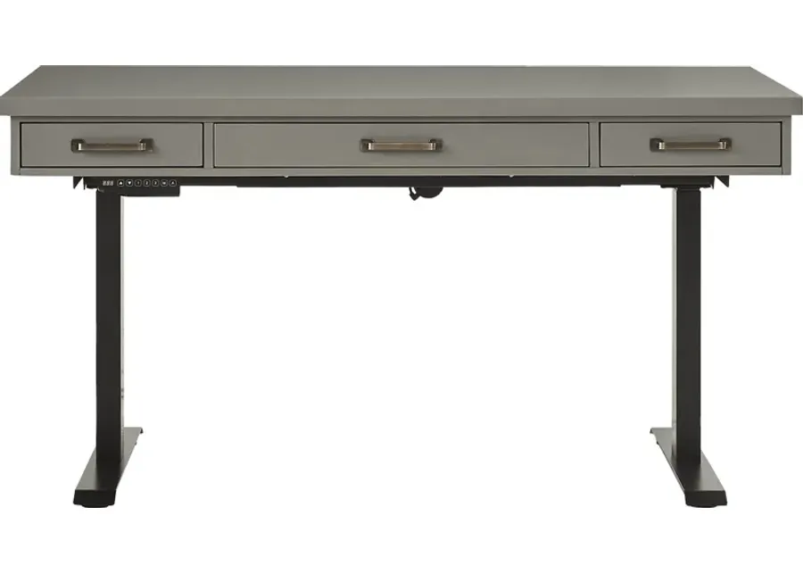 Planefield Gray 2 Pc Adjustable Desk-60 1 46779-planefield-gray-2-pc-adjustable-desk-60-1.webp