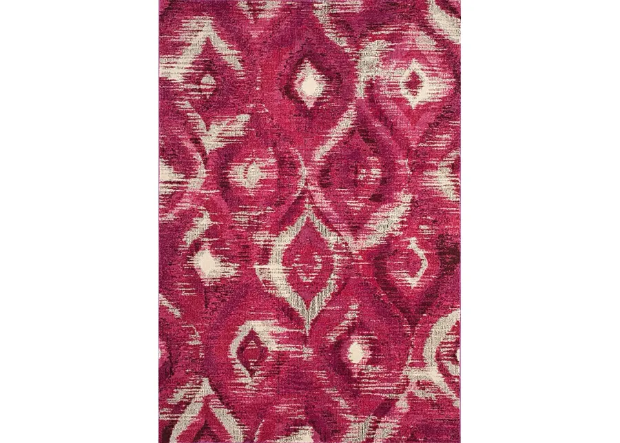 Midway Bay Pink 5'1 x 7'7 Rug-Pink