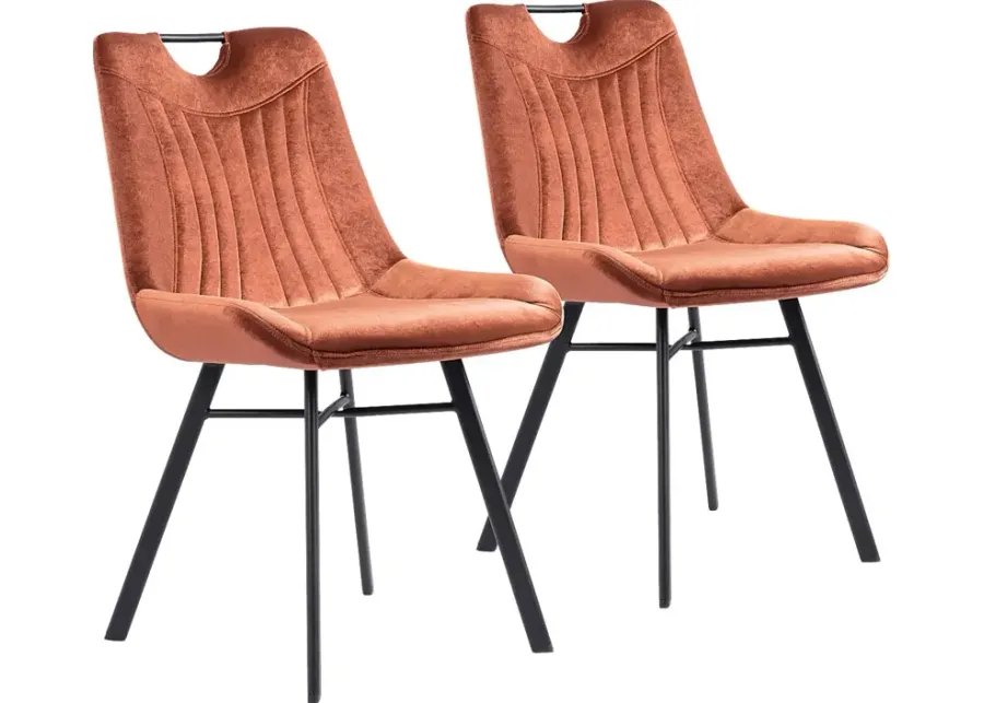 Bidelle Brown Dining Chair, Set of 2-Brown