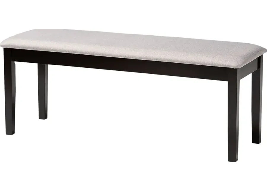 Lasic Dark Brown Bench-Brown