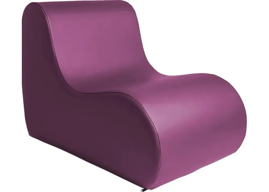 Kids Tamiko Purple Large Chair-Purple