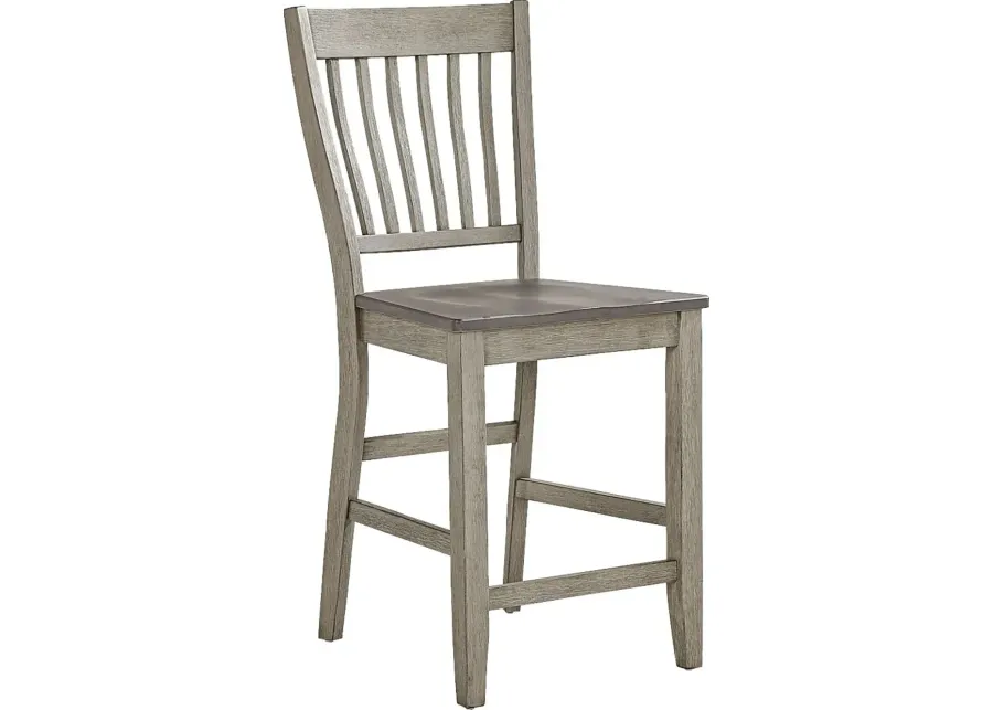 North Fork Gray Counter Height Stool-19.13
