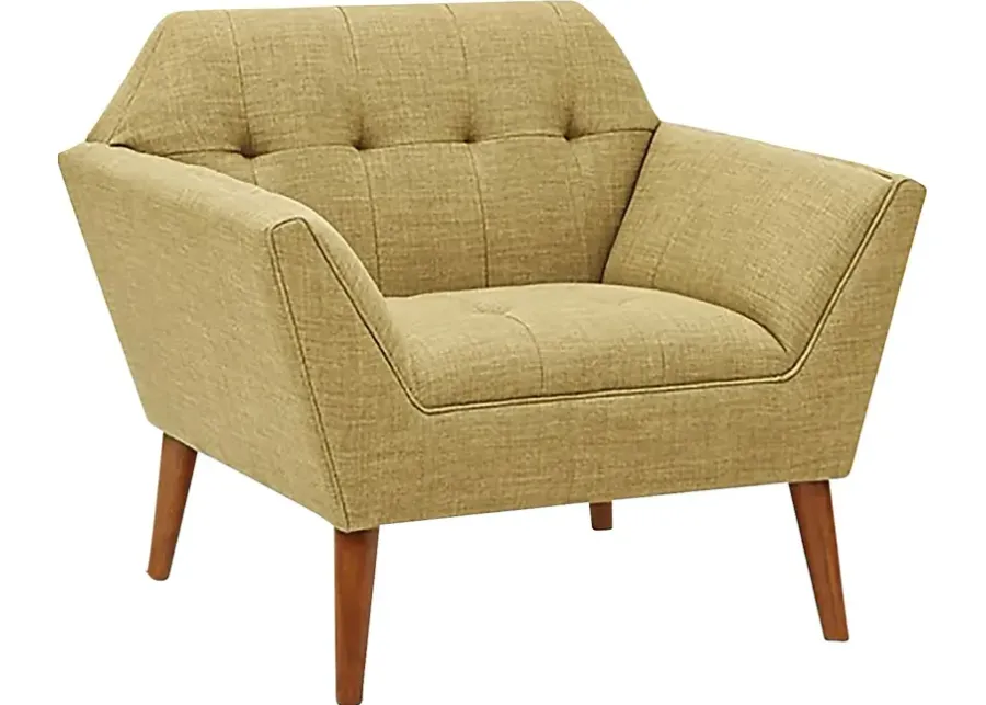 Carrere Green Accent Chair-Green