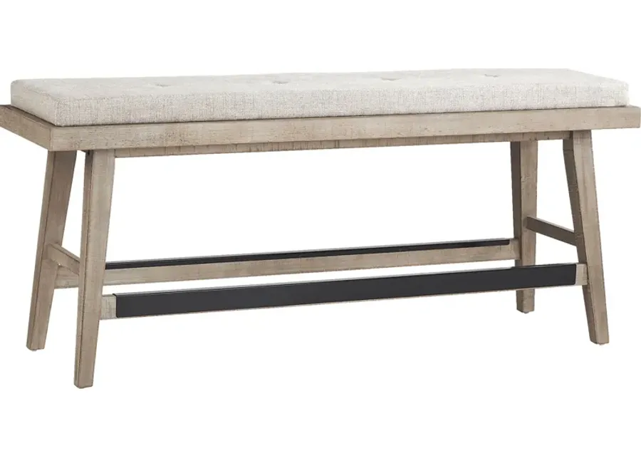 Hill Creek Natural Counter Height Bench-59.88