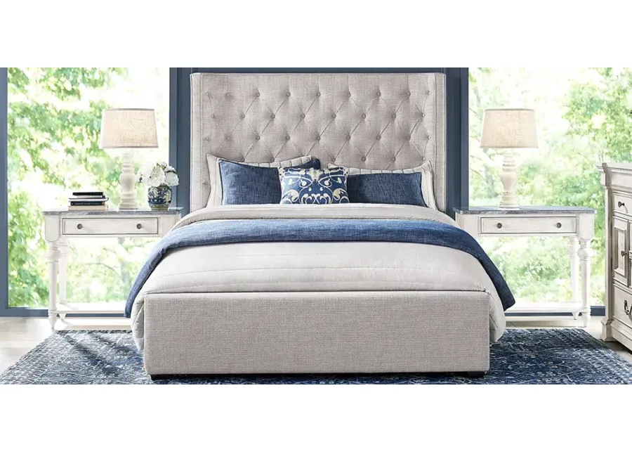 Harlow Hill Light Gray 5 Pc King Upholstered Bedroom-82.25
