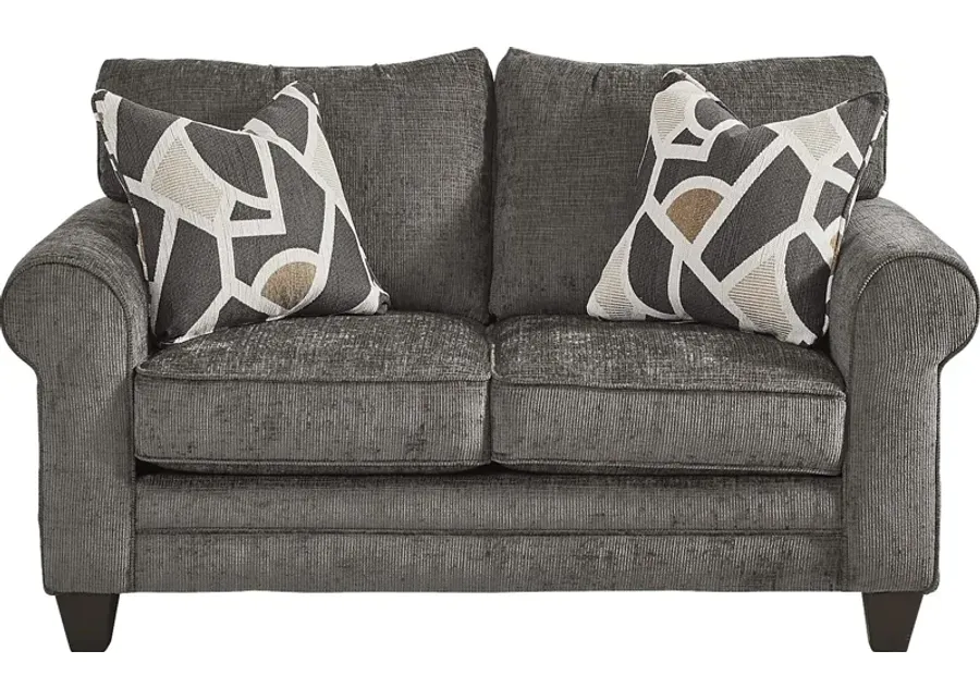 Salgado Charcoal Loveseat-64