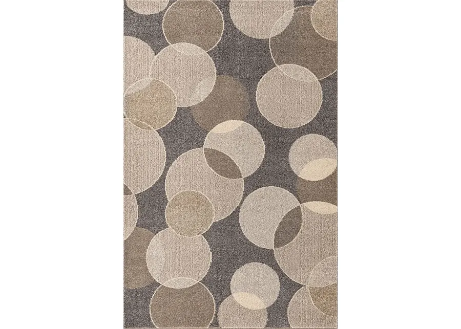 Elam Beige 5'1 x 8' Rug-Beige, Gray