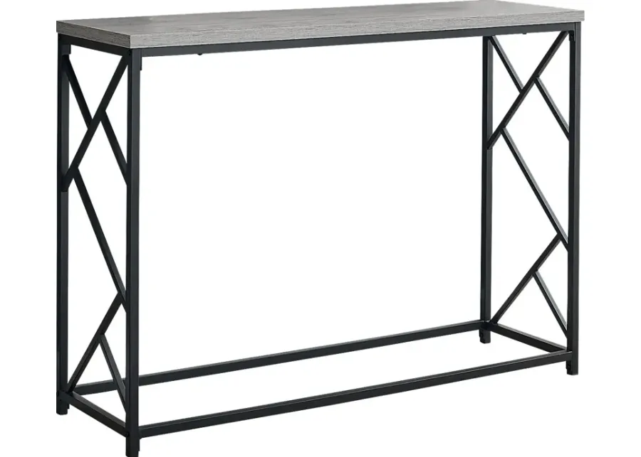 Ambur Gray Console Table-Gray