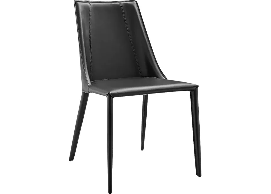 Monagin Black Side Chair-Black