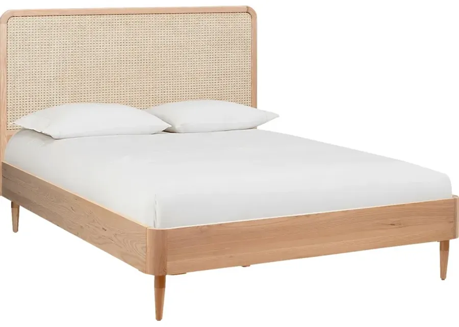Laertes Light Brown King Bed-Brown