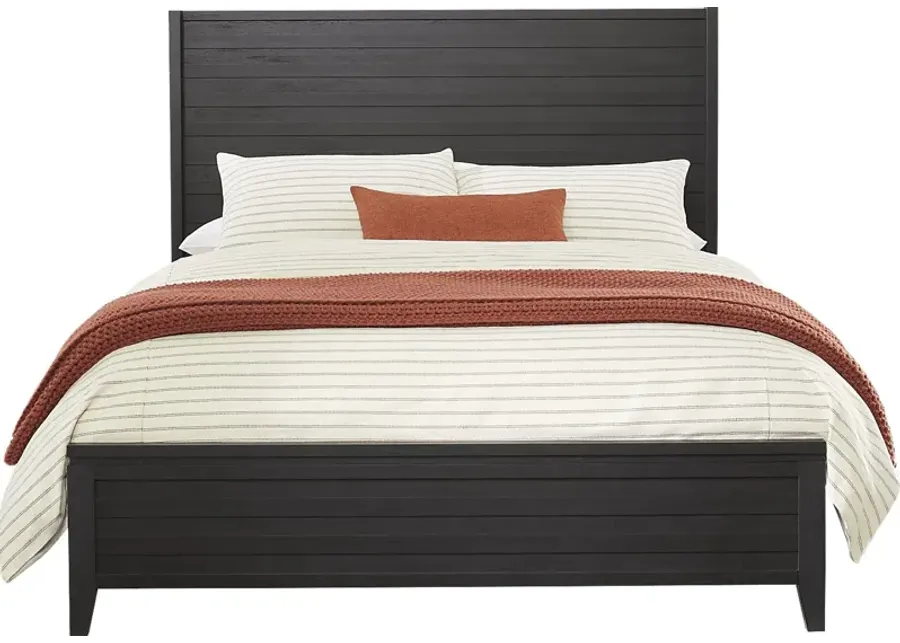 Ellenbrook Black 3 Pc King Panel Bed-79