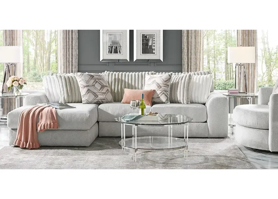 Moreau Street Gray 5 Pc Sectional Living Room-118