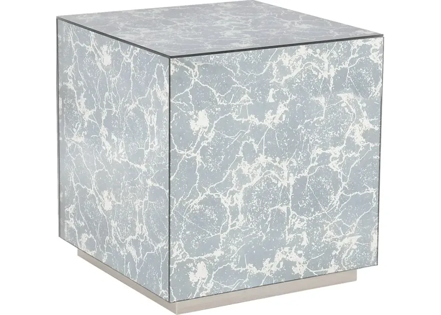 Blitheaire Blue Accent Table-Blue