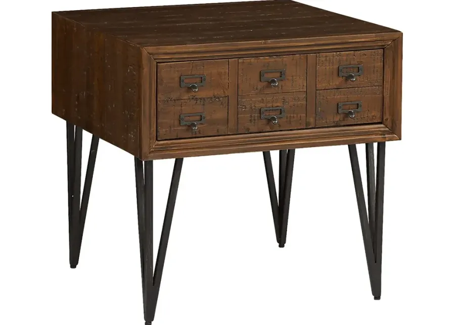 Bennett Creek Brown End Table-24