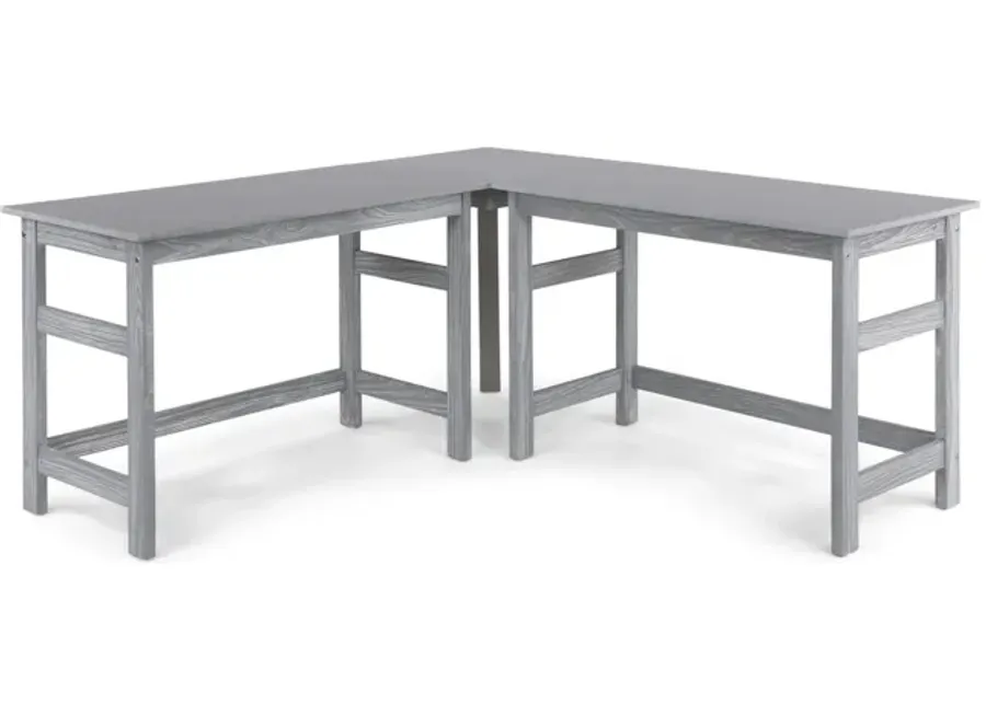 Skyler  L  Desk - Grey