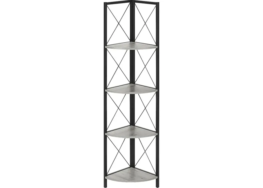 Wilford Gray Bookcase-Gray