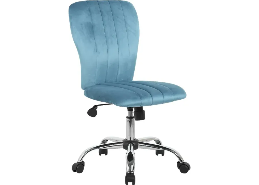 Kids Seychelle Teal Desk Chair-19.5