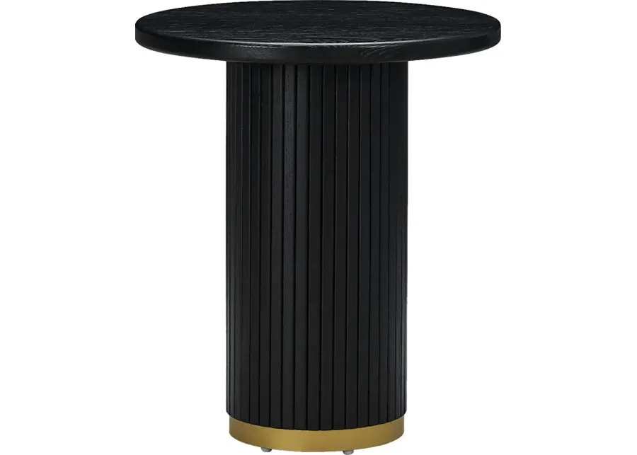 Bequette Black Sofa Table-Black