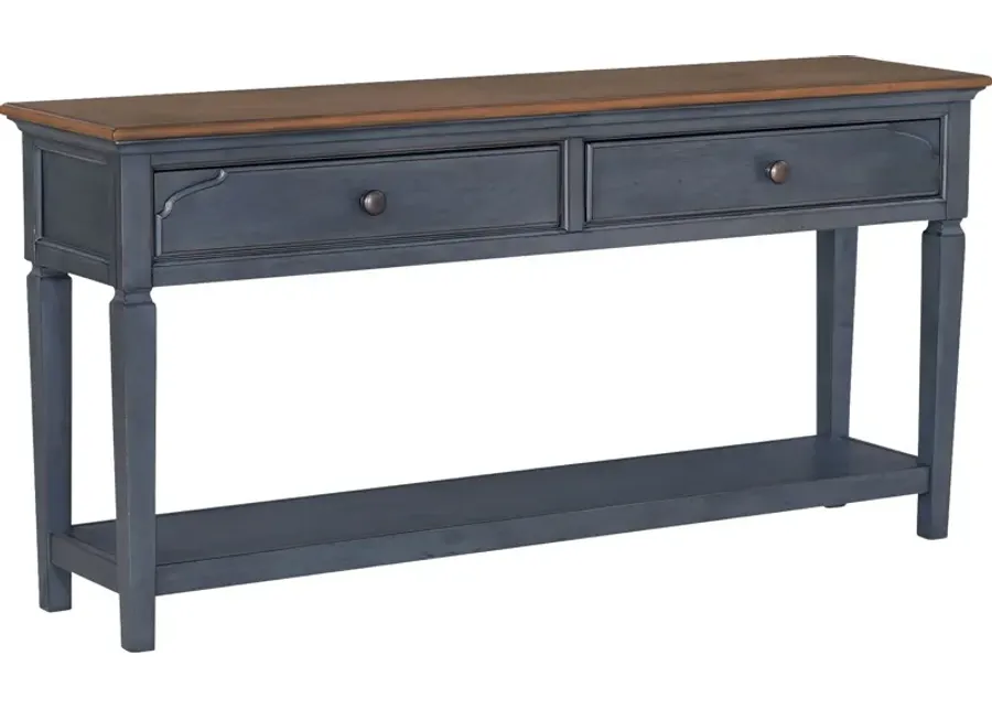 Amoyr Blue Sofa Table-Blue