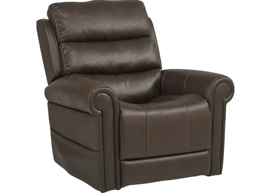 Colson Avenue Walnut Triple Power Lift Recliner-38
