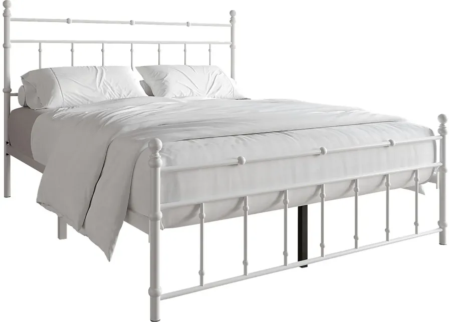 Griffincast White King Bed-White