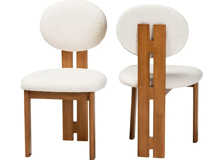 Friendfield Cream Dining Chair, Set of 2-Cream