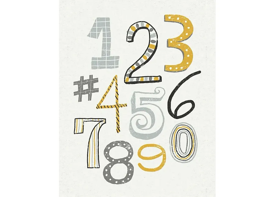 Kids Count with Me White Artwork-White