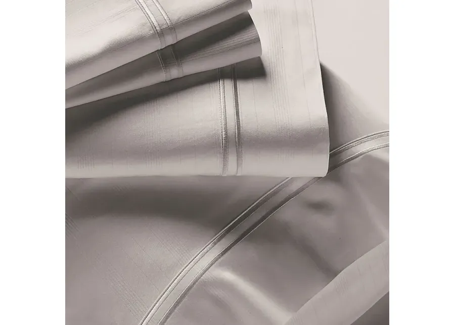 PureCare Premium Bamboo Dove Gray 3 Pc Twin Bed Sheet Set-Dove Gray
