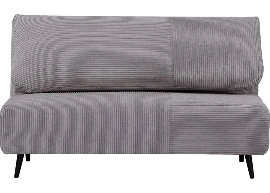 Kids Daydream XL Gray Convertible Loveseat-57.5