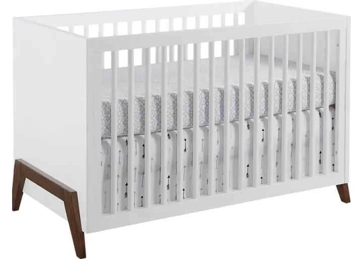 Miana White Convertible Crib-White
