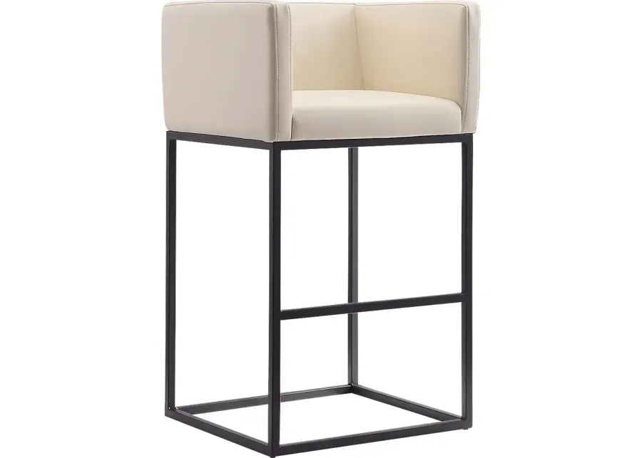 Lafbery Beige Barstool-Beige