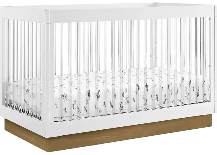 Kids James White Convertible Crib-White