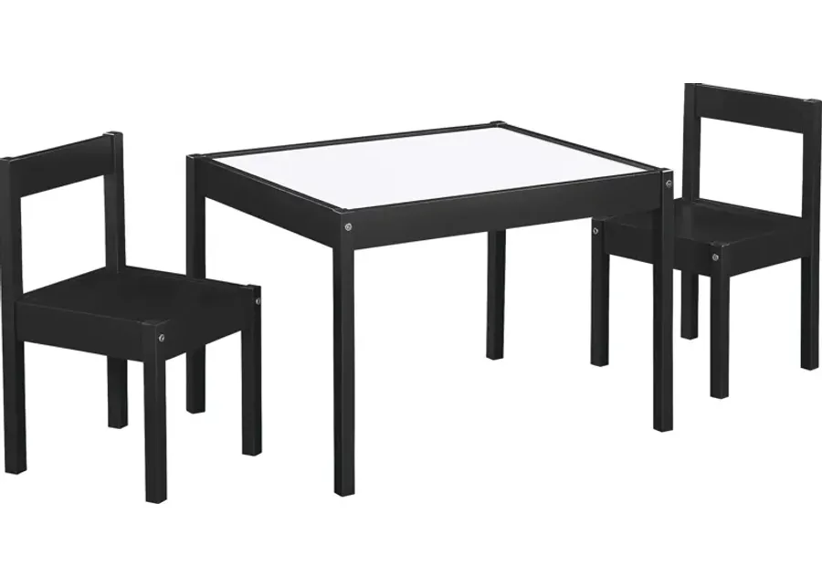 Kids Synni Black Table Set-Black