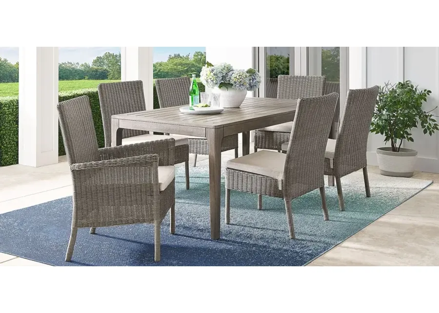 Forest Hills Gray 7 Pc Wood Outdoor Dining Set-74
