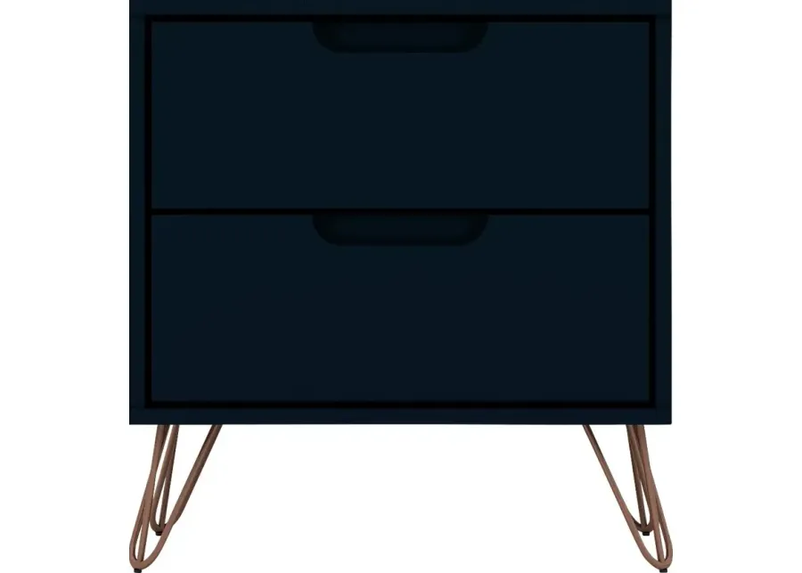 Camomile V Midnight Blue Nightstand-Midnight Blue