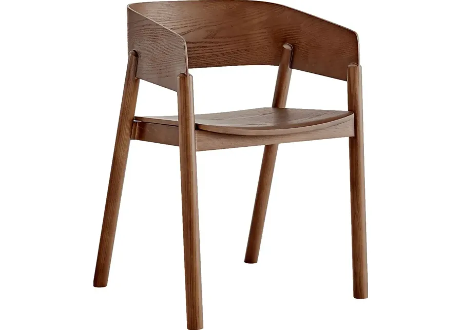 Cornudas Brown Arm Chair-Brown