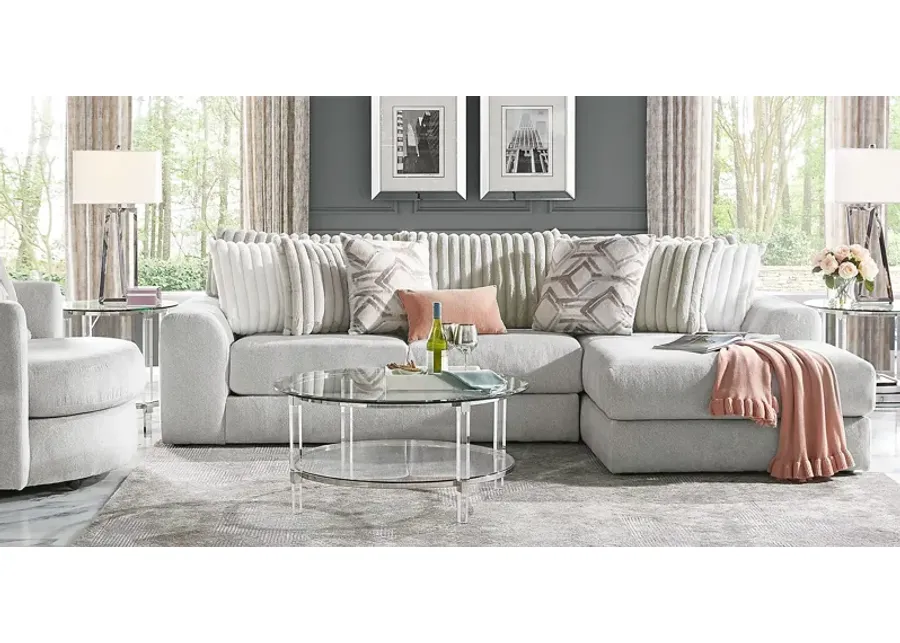 Moreau Street Gray 5 Pc Sectional Living Room-118